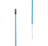 Kunststof paal blauw, 1,35m + 0,20m pen (per 10 stuks)
