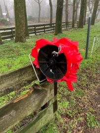 Fladry lint 200 meter op haspel met haspelbeugel