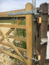 Scharnierset Solarfence compleet inclusief schroefduimen op plaat