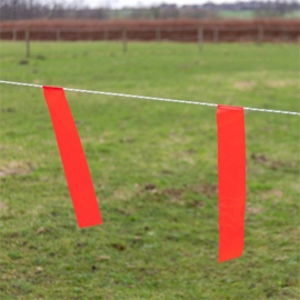 Fladry lint 200 meter op haspel met haspelbeugel