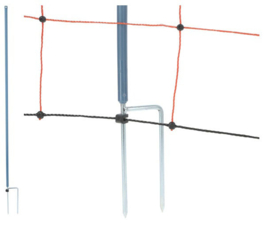 AKO vervangende paal voor schapennet blauw dubbele pen 122cm