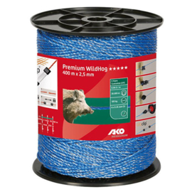 AKO Premium  Wildwerend draad blauw 6x 0.25, 6 x 400m SIXPACK