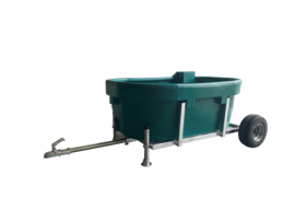 Mobiele wagen met weidedrinkbak 1000 ltr