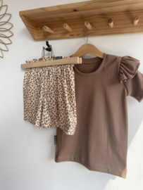 Shirt RIB RUFFELS | CACAO