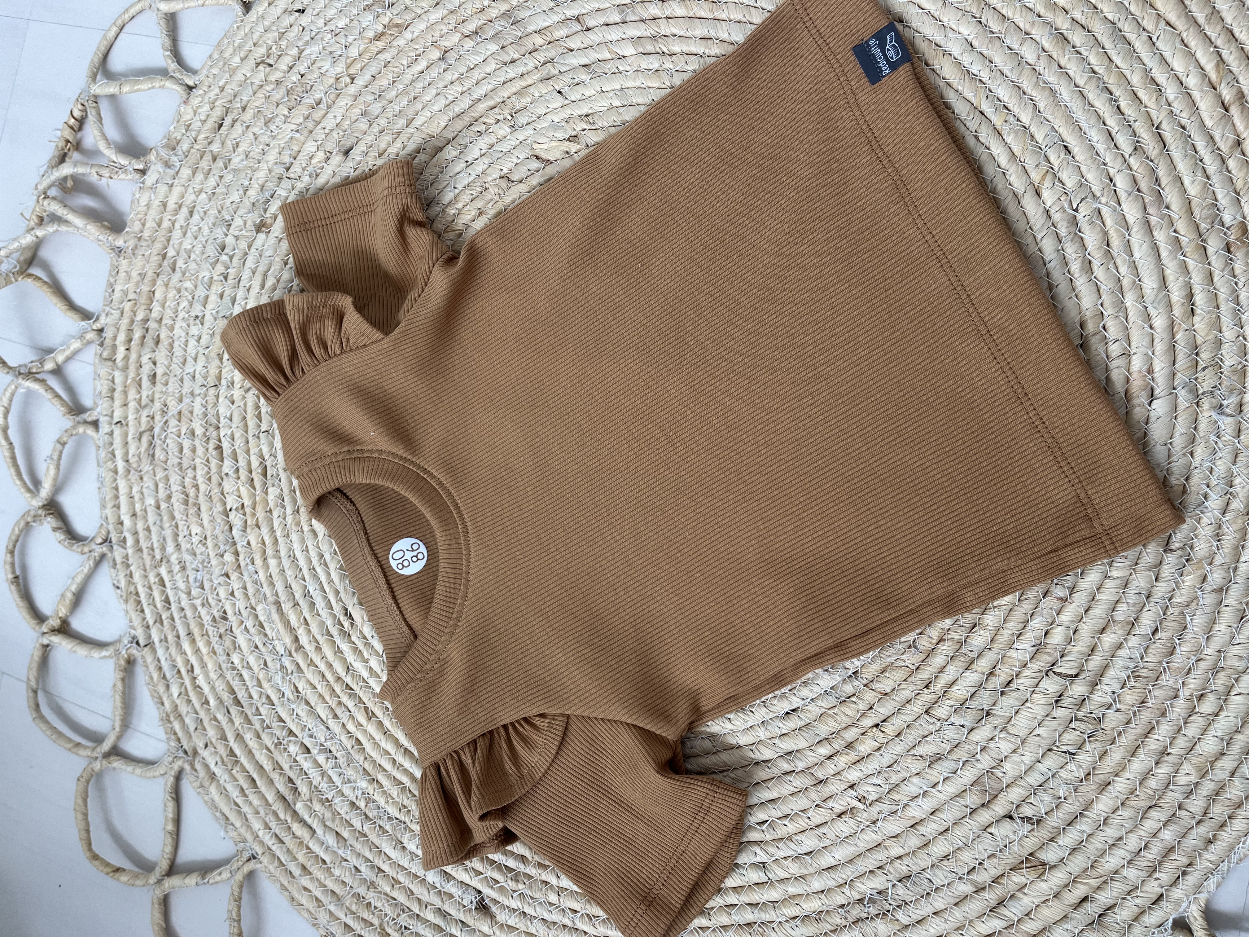 Shirt RIB RUFFELS | CAMEL
