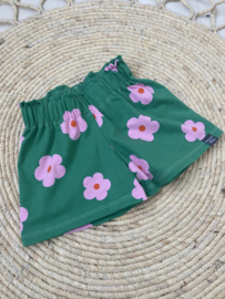 Korte broek | GROEN BLOEMEN GROOT