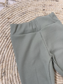 Broekje | RIB DUSTY GROEN
