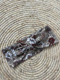 Haarband Breed | FLORAL BEIGE