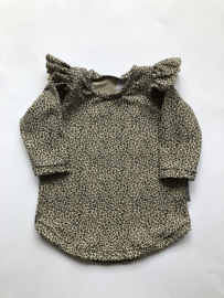 Sweaterdress luipaard zand