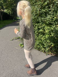 Lange sweater | FRENCH TERRY LUIPAARD ZAND