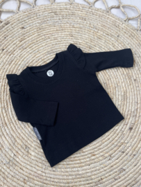 Shirt | RIB ZWART 50/56