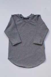 Sweaterdress Zwart wit gestreept