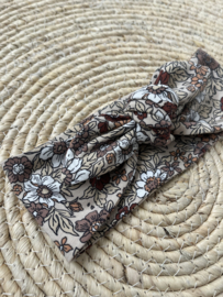 Haarband Breed | FLORAL BEIGE