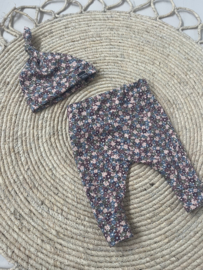 Newborn setje | PAARS BLAUW BLOEM