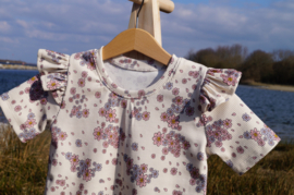 Shirt RIB RUFFELS |  FLOWER LEAVES RIB