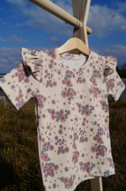 Shirt RIB RUFFELS |  FLOWER LEAVES RIB