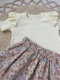 Shirt RIB RUFFELS |  RIB PASTEL GEEL