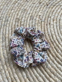 Scrunchie |  FLEURS BLEUES