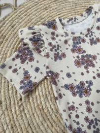 Shirt RIB RUFFELS |  FLOWER LEAVES RIB