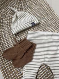 Newborn setje | CACAO STREEP RIB