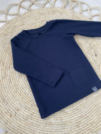 Shirt jongens | DONKERBLAUW RIB