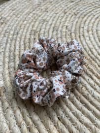 Scrunchie |  FLEURS BEIGES