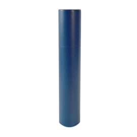 Koker blauw leerreliëf ᴓ 5,5 cm