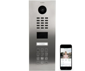 Doorbird D2101KV IP videokit opbouw, incl. opbouwbak en voeding +codeclavier (HO)