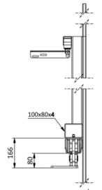 CAIS complete set:  6 meter M onderbalk met wielenset ed.