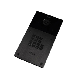 Fasttel FT600KVC	 is een videofoon met 2 sip accounts, zwart geanodiseerd en beschikt over 1 drukknop, codeklavier en kleuren camera. De meegeleverde behuizing laat toe het toestel zowel op-als inbouw te plaatsen. 216x116mm.(HO)