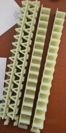 CROSSB Kunststof tandlat Module 6 t.b.v. B&G p/st. (30cm) (HO)