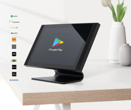 FT600VKK | Videokit Plug & Play: Buitenpost 1 knop+ codeklavier, zowel in-als opbouw 216x116mm + Monitor 7" wifi + 4xApp licentie + PoE switch  (HO)