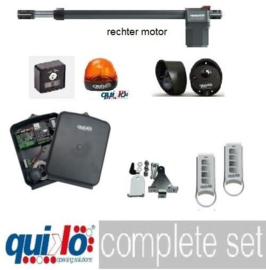 Rechter motor set Quiko EON 600 230v. professional. voor poorten met vleugels van 1,5 tot 6 meter en tot 1200kg.