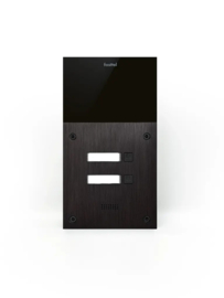 Fasttel FT600-2   parlofoon met 2 sip accounts, zwart geanodiseerd en beschikt over 2 drukknoppen. (HO)