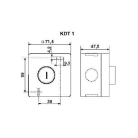 Geba 2001T02 KDT1 drukknop opbouwpuls (HO)
