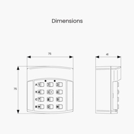 Roger H85/TDR/E Codeklavier draadloos 433Mhz (HO)