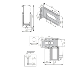 Ditec DOITDD1P 1 x DOD14 industriedeur as-aandrijving 230v 1 x E1A 1 x ZEN2 1 x DW set incl. spiraalkabel (HO)
