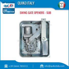 3 sets, Quiko Sub Professional, ondergrondse poortopener set voor vleugels tot 3 meter en tot 350kg .  incl. 12 handzenders en 3x wifi/gsm module.
