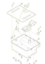 roger setje cover plaatjes en plastic moertjes RS376