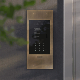 Fasttel  FTBR800KVC-L | Wizard Prestige, kleurencam, codeklavier, Brons rustiek, 349x154mm  (HO)