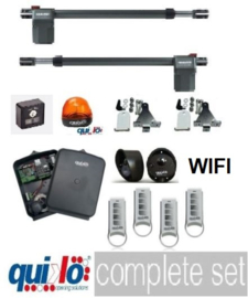 Quiko EON 400 230v. professional. voor poorten met vleugels van 1,5 tot 4 meter en tot 700kg. incl. 4 handzenders en wifi/gsm module.  Art.  0450