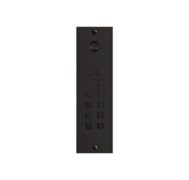 Fasttel FTBM23KPBF | Toegangsklavier brons mat +belknop stand alone 2 relais+wiegand inbouw 55x191x25mm  (HO)