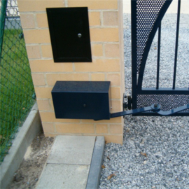 VEKTOR knikarm motor zelfblokkerende arm 430x385mm met brede opstelling (ongeverfd). Art nr. CUD104