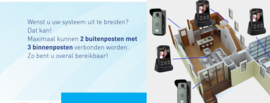 Videokit draadloos cyclops met extra antenne. kijken, praten en uw poort openen. (met ingebouwde antenne) nesto 0002