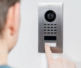 Doorbird D1101V IP videokit inbouw, incl. voeding + wifi (HO)