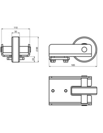 CAIS RUN L Geleidingswiel (HO)