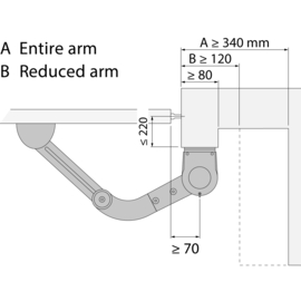 NICE WALKY  2024BD | Elektro mechanische draaipoortaandrijving kit .  levertijd=4-8 weken,  wordt op bestelling gemaakt