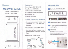 2 stuks Wifi Module. uw poort openen met uw gsm zonder sim kaart of abonnement.WIFI DRAADLOZE SWITCH en relais.Art. 4019, Art. 4119 2x set