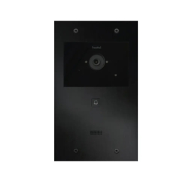Fasttel FT600VC-M is een videofoon met 2 sip accounts, zwart geanodiseerd en beschikt over 1 drukknop en kleuren camera. 263x154mm. (HO)