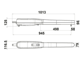 RIB  King evo black lineaire motor L. Art nr. BRA057